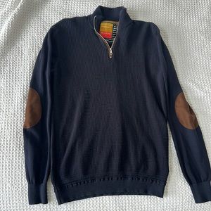 Denim and Flower navy pullover 1/4 zip sweater - men’s M